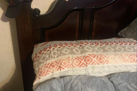 A bullet struck inches above a child’s pillow while asleep. 