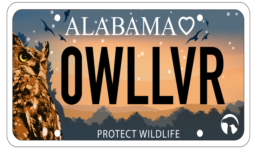 Alabama Wildlife Center needs the public’s help to make the Wildlife Rehabilitation License Plate a reality
